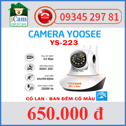 Camera YOOSEE3 ENTEN 3MP